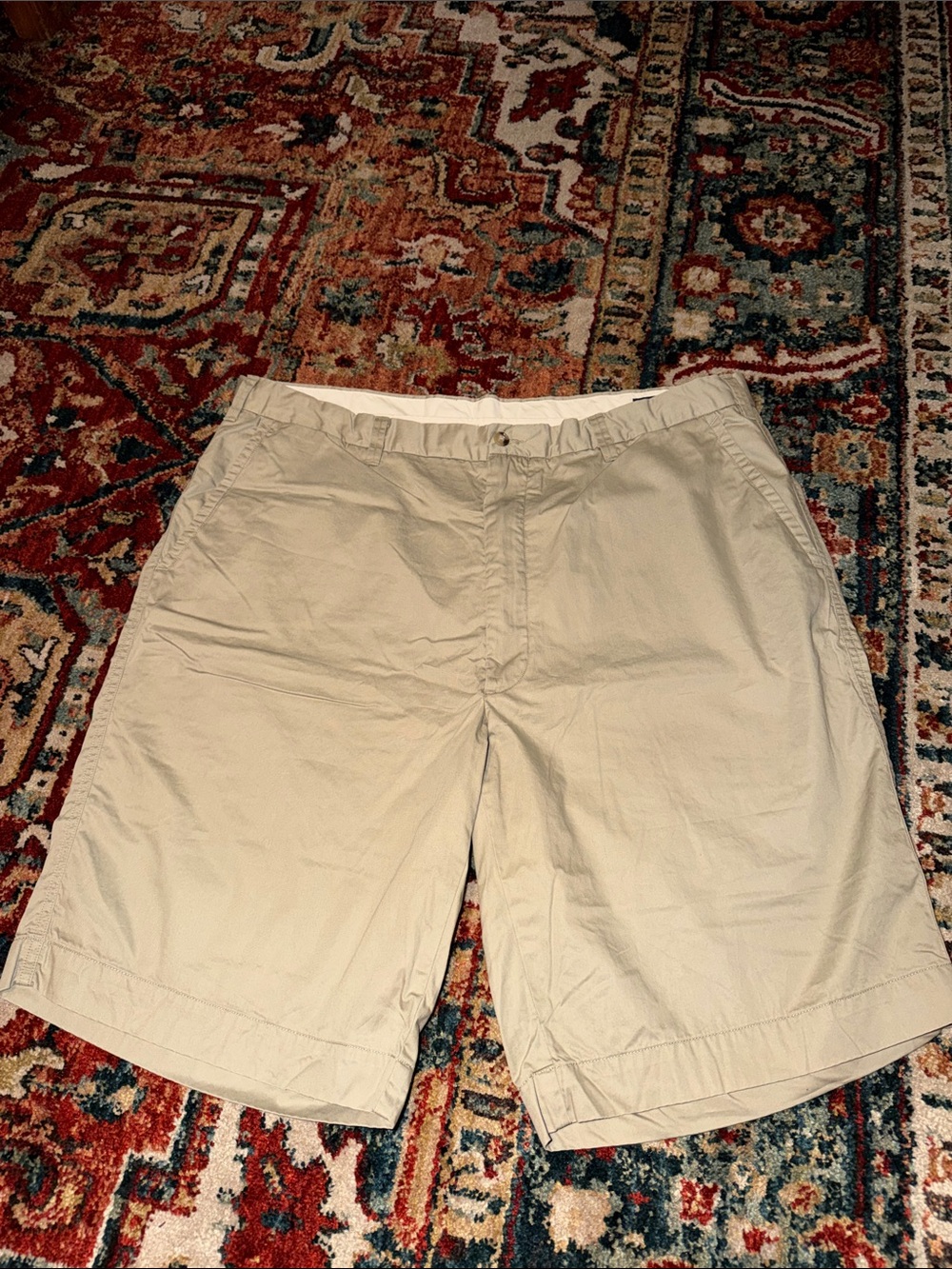 Ralph Lauren Beige Flat-Front Men's Shorts